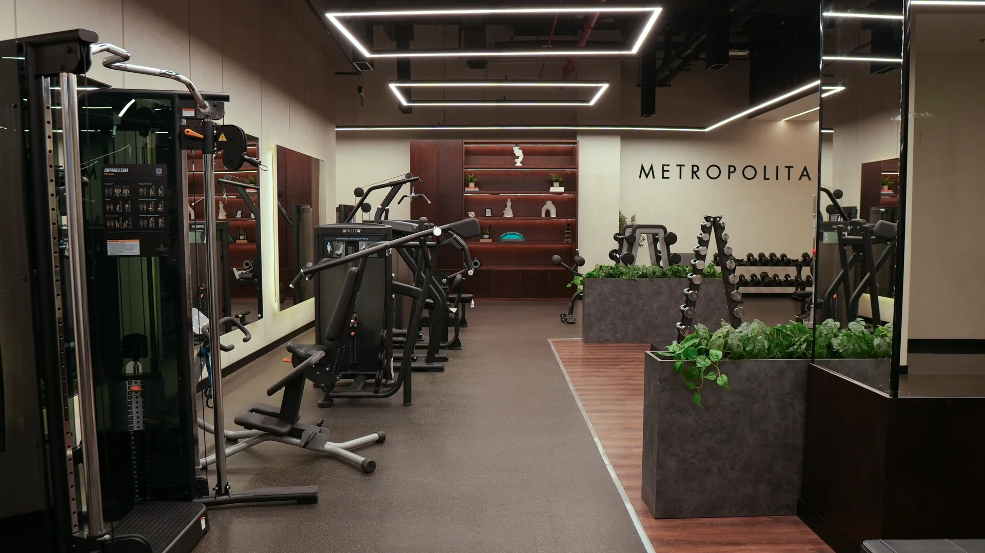 A view into the women-only training floor